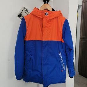 DC Boys Ski Jacket, 14XL Blue/Orange
